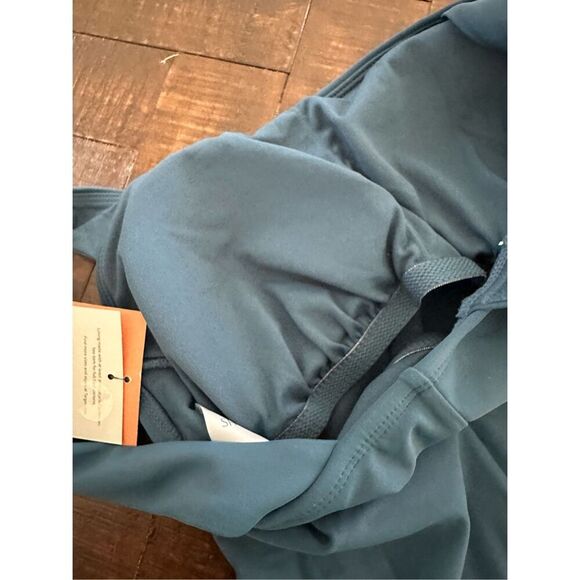 Shade and Shore Target Blue Wide Strap One Piece Swimsuit Size Small - Picture 5 of 5